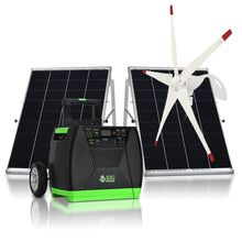 Load image into Gallery viewer, Nature's Generator Electronics Elite Generator + 2x 100W Panel + Wind Turbine Nature's Generator Elite Gold - WE System