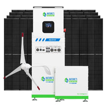 Load image into Gallery viewer, Nature's Generator MyGrid 10K + Solar Battery + 8x 410W  Rigid Solar  + 350W Wind Turbine MyGrid 10K Solar and Wind Generator for Home