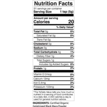 Load image into Gallery viewer, Black Maca Powder Vitamins &amp; Supplements Mother Nature Organics 