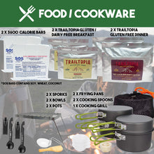 Load image into Gallery viewer, Premium 2 Person 5 Day Solar Survival Bug Out Bag Backpack Bug Out Bag Denver Survival 