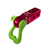 Load image into Gallery viewer, Moose Knuckle XL 3/4 Shackle and Mohawk 2.0 Receiver Combo Recovery Gear Forward Notion, LLC Red Rum / Sublime Green 