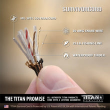 Load image into Gallery viewer, SurvivorCord | DARK EARTH SurvivorCord TITAN Survival 
