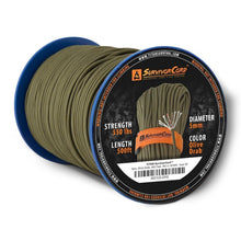 Load image into Gallery viewer, SurvivorCord Spool | OLIVE-DRAB SurvivorCord TITAN Survival 