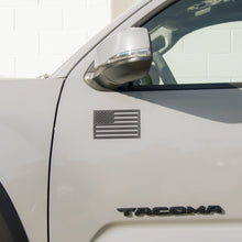Load image into Gallery viewer, USA 3M Adhesive-Backed American Flag - Small (Two-Pack) Vehicle Magnets Tactilian Matte Black 