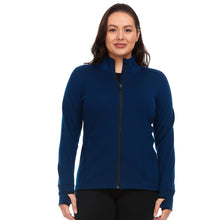Load image into Gallery viewer, Expedition - Women&#39;s Wool Full Zip Wilderness Tops Minus33 Merino Wool Clothing Navy XS 