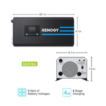 Load image into Gallery viewer, RENOGY 3000W 12V Pure Sine Wave Inverter Charger w/ LCD Display Power Inverter Renogy 