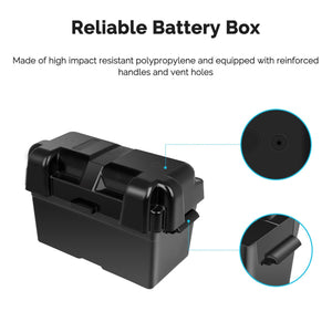 RENOGY 12V 100Ah Deep Cycle AGM Battery w/ Battery Box Batteries Renogy 
