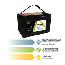 Load image into Gallery viewer, Go Power! 100AH Lithium Iron Phosphate Solar Battery Batteries Go Power! 