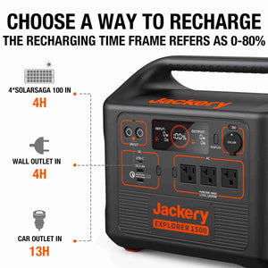 JACKERY Explorer 1500 Portable Power Station Solar Generators Jackery 