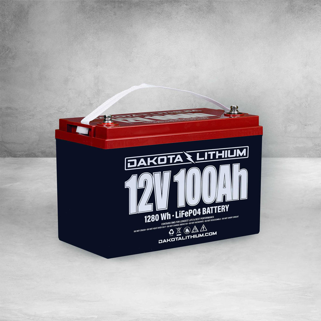 Dakota Lithium 12V 100Ah Deep Cycle LiFePO4 Battery Batteries Dakota Lithium 