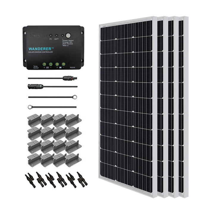 Renogy 400 Watt 12 Volt Solar Starter Kit Solar Kits Renogy 