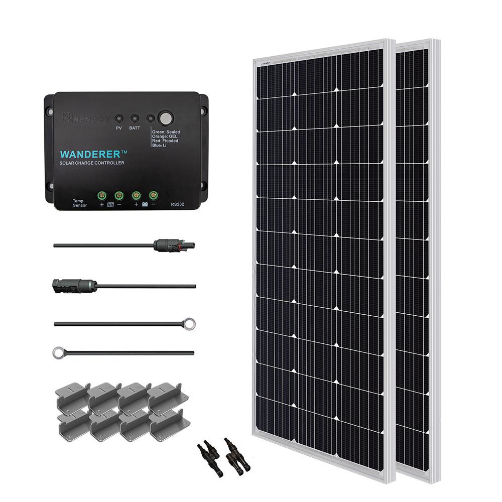 RENOGY 200 Watt 12 Volt Solar Starter Kit Solar Kits Renogy 