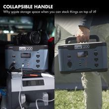 Load image into Gallery viewer, Wagan Tech Lithium Cube 1200 Portable Power Station Portable Solar Generator Wagan 