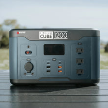 Load image into Gallery viewer, Wagan Tech Lithium Cube 1200 Portable Power Station Portable Solar Generator Wagan 