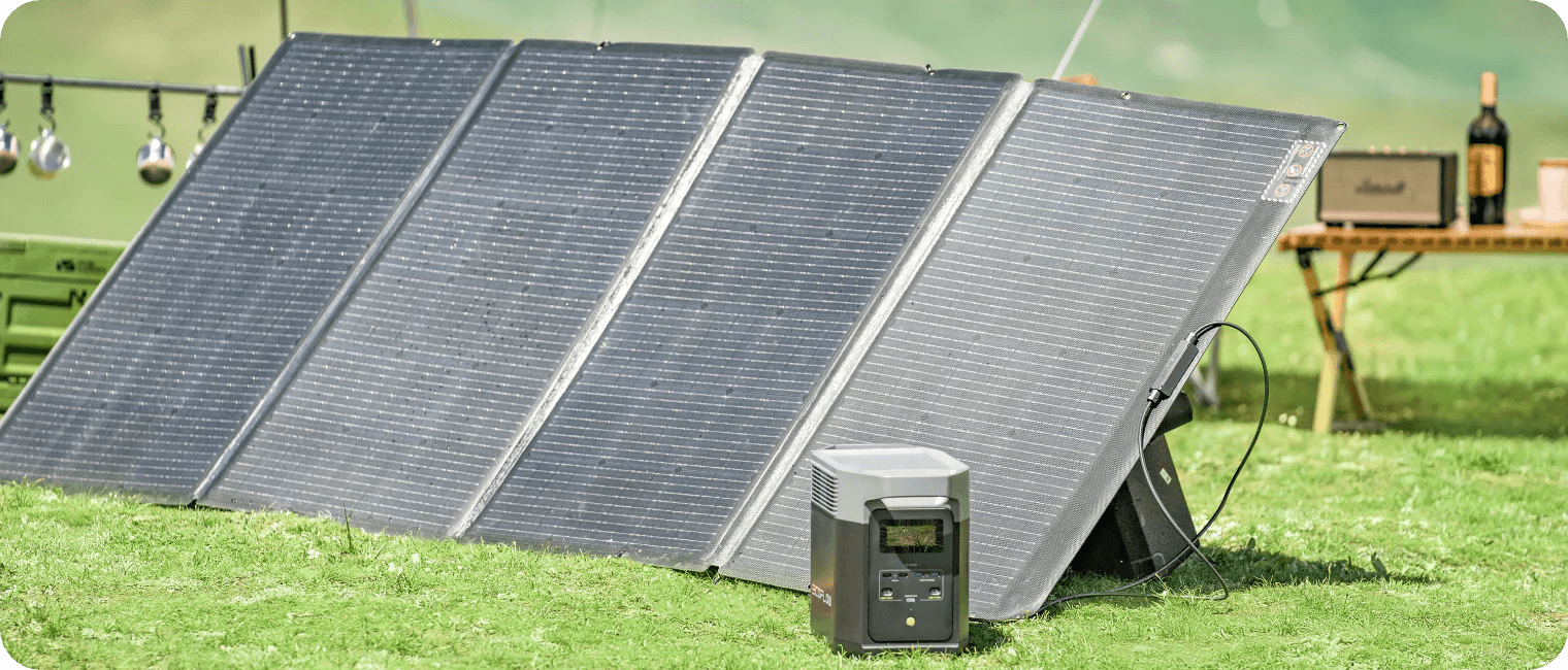 EcoFlow Balkonkraftwerk + Delta Pro + 2 x 400W Rigid Solar Panel