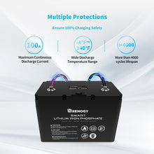 Load image into Gallery viewer, RENOGY 12V 100Ah Smart Lithium Iron Phosphate Battery Batteries Renogy 