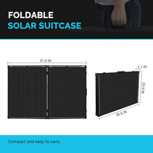 Load image into Gallery viewer, RENOGY 200 Watt 12 Volt Monocrystalline Foldable Solar Suitcase Portable Solar Panel Renogy 