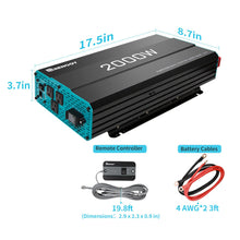 Load image into Gallery viewer, RENOGY 2000W 12V Pure Sine Wave Inverter Power Inverter Renogy 