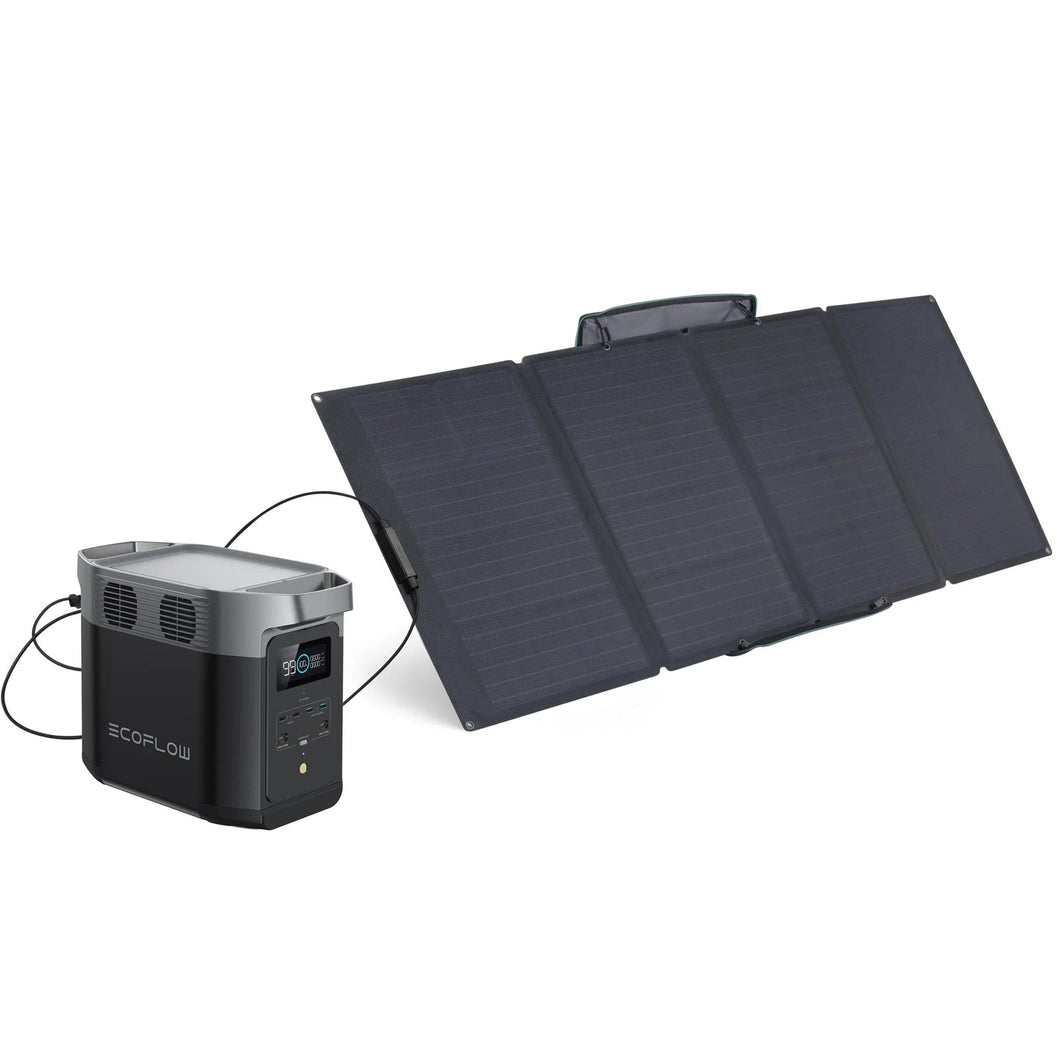EcoFlow DELTA 2 + 400W Portable Solar Panel Solar Energy Kits EcoFlow 