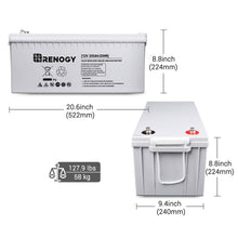 Load image into Gallery viewer, Renogy Deep Cycle AGM Battery 12 Volt 200Ah Batteries Renogy 