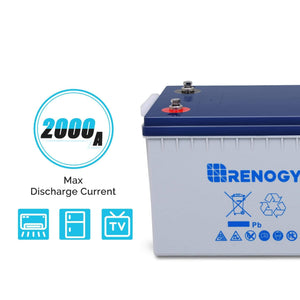 Renogy Deep Cycle Hybrid GEL Battery 12 Volt 200Ah Batteries Renogy 
