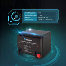 Load image into Gallery viewer, Renogy Lithium Iron Phosphate Battery 12 Volt 50 Ah Batteries Renogy 