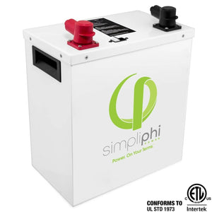 Simpliphi PHI 3.8 kWh Lithium Ferro Phosphate(LFP) Battery, 24V Batteries Simpliphi 