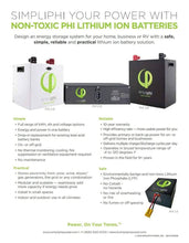 Load image into Gallery viewer, Simpliphi PHI 3.8 kWh Lithium Ferro Phosphate(LFP) Battery, 24V Batteries Simpliphi 