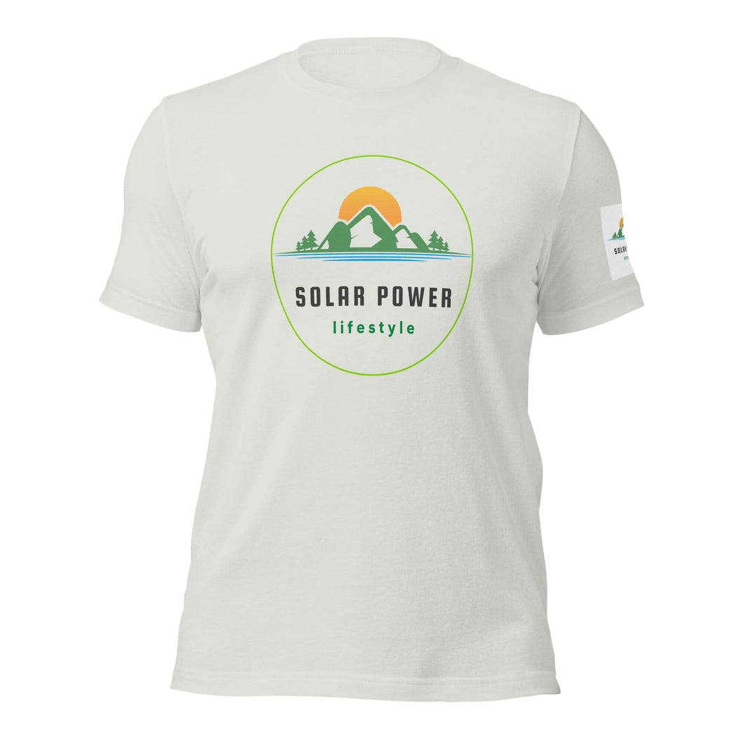 Solar Power Lifestyle Unisex t-shirt Solar Power Lifestyle Silver S 