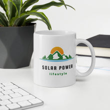 Load image into Gallery viewer, Solar Power Lifestyle White Glossy Mug Coffee Mug Solar Power Lifestyle 