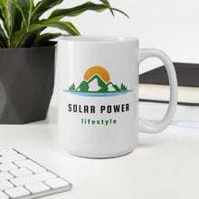 Load image into Gallery viewer, Solar Power Lifestyle White Glossy Mug Coffee Mug Solar Power Lifestyle 